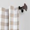 Threadmade Home Florence Single Curtain Rod with Stacked Square Finial, Antique Bronze - 86"W x 120"L